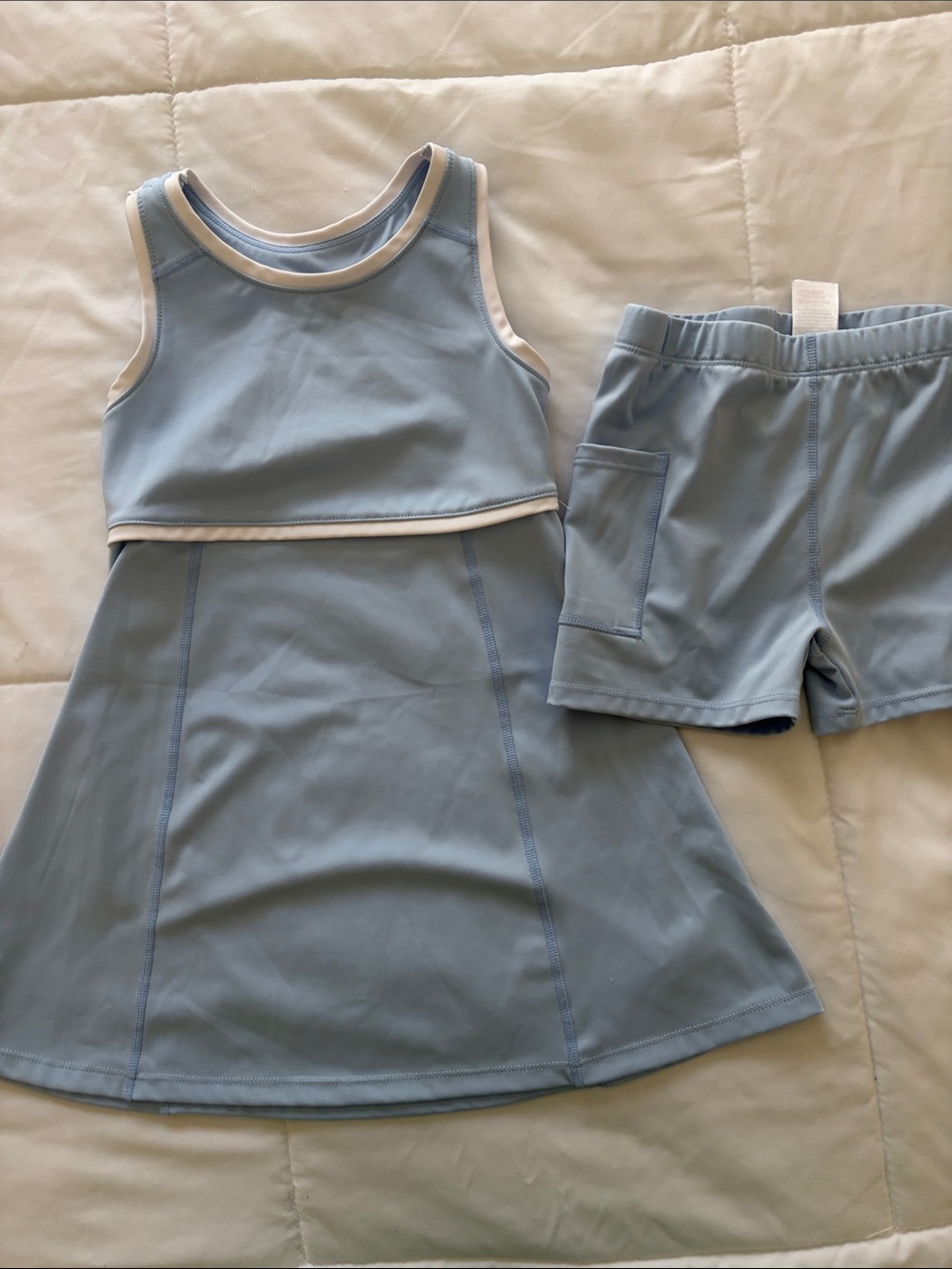 BUNDLE AND SAVE! Tommy Bahama Light Blue Tank Dress & Shorts Set